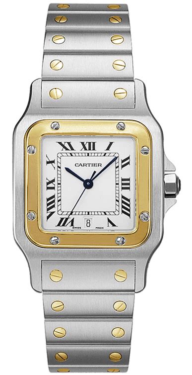 w20011c4 Cartier Santos Quartz Mens Watch 